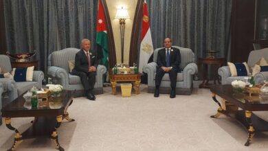 الرئيس المصري والعاهل الأردني يحذران من التصعيد في غزة ولبنان