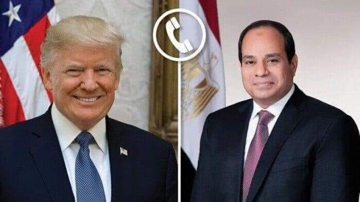 الرئيس السيسى يجرى اتصالا هاتفيا بالرئيس الأمريكي للتهنة 1 الرئيس السيسى يجرى اتصالا هاتفيا بالرئيس الأمريكي للتهنة