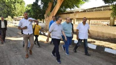 محافظ أسيوط يتابع أعمال تطوير محطة الثروة الحيوانية بقرية الحمام بمركز أبنوب