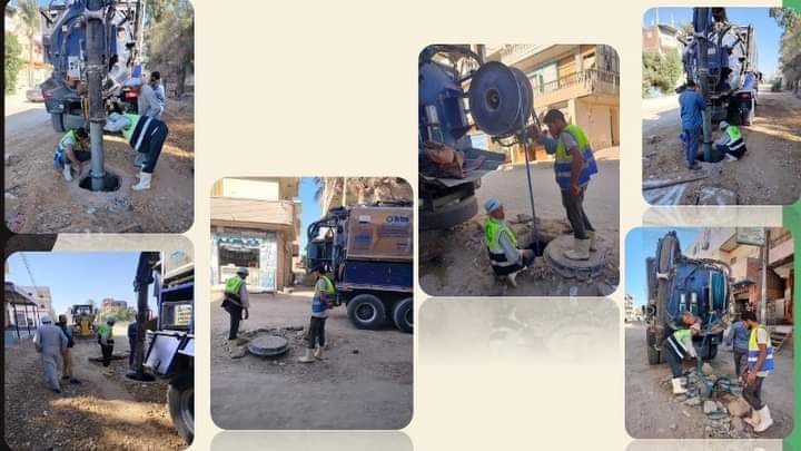 شركة مياه الشرب تُكثف جهودها لتطهير شبكات الصرف الصحي بقرى أبو حماد 1 شركة مياه الشرب تُكثف جهودها لتطهير شبكات الصرف الصحي بقرى أبو حماد