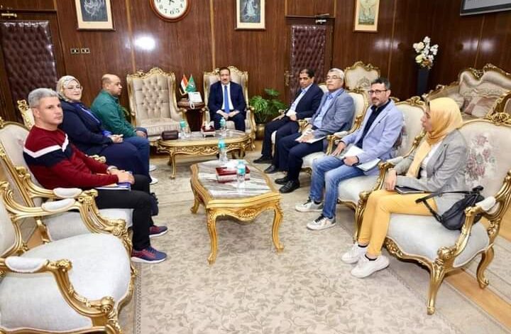 محافظ المنوفية يلتقي مسئولي المقاولون العرب للبحث بمشروعات مياه الشرب والصرف الصحي 1 محافظ المنوفية يلتقي مسئولي المقاولون العرب للبحث بمشروعات مياه الشرب والصرف الصحي