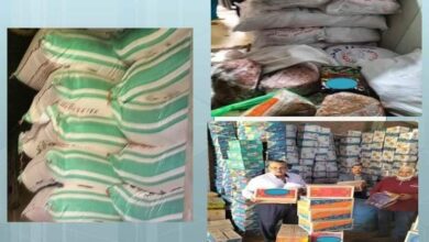 ضبط 6 طن مواد غذائية و 3000 كيس مقرمشات مجهولي المصدر بالزقازيق