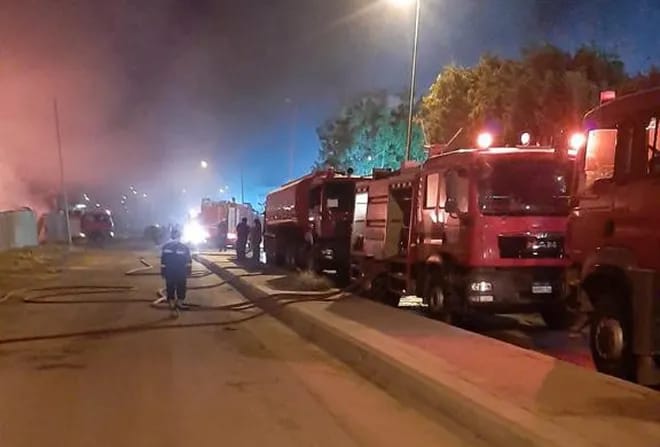 اندلاع حريق بمصنع للشباشب في المنطقة الصناعية ببني سويف 1 اندلاع حريق بمصنع للشباشب في المنطقة الصناعية ببني سويف