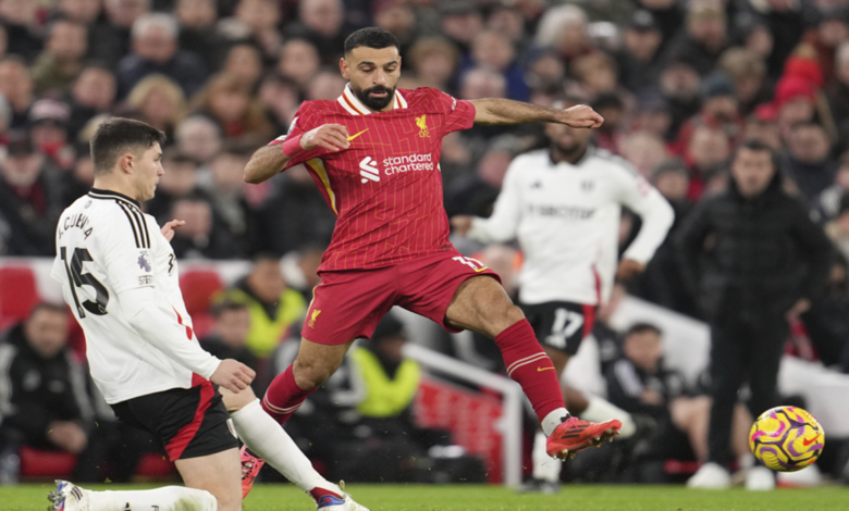 صلاح يسجل رقما تاريخيا جديدا مع ليفربول 1 صلاح يسجل رقما تاريخيا جديدا مع ليفربول