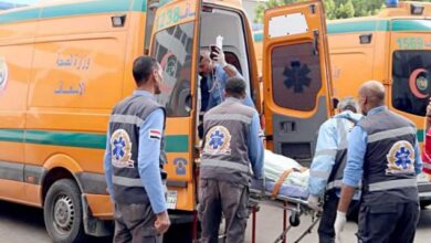 مصرع وإصابة 10 أشخاص في تصادم ميكروباص وسيارة ربع نقل بالطريق الزراعي بأسيوط