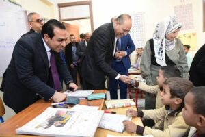 وزيرا التربية والتعليم والعمل ونائب محافظ قنا يتفقدون عدد من مدارس قفط    