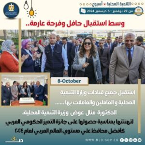 نشرة الحصاد الأسبوعي رقم 113 لرصد أنشطة وزارة التنمية المحلية