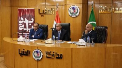 محافظ المنيا يبحث طرح فرص استثمارية جديدة مع هيئة الاستثمار