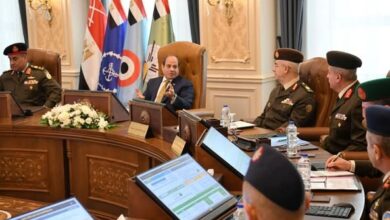 الرئيس السيسى يشهد كشف الهيئة لطلاب الأكاديمية العسكرية المصرية