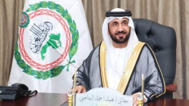 رئيس البرلمان العربي يهنئ دولة قطر بمناسبة العيد الوطني