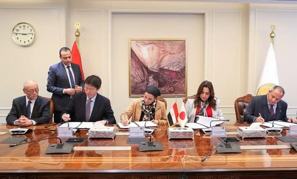 وزيرتا البيئة والتنمية المحلية ومحافظ بورسعيد يوقعون مع هيئة التعاون اليابانية