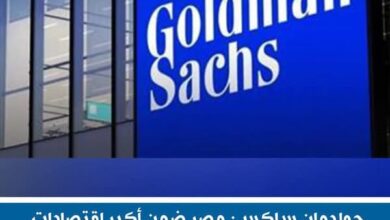 جولدمان ساكس: مصر ضمن أكبر اقتصادات العالم بحلول عام 2075