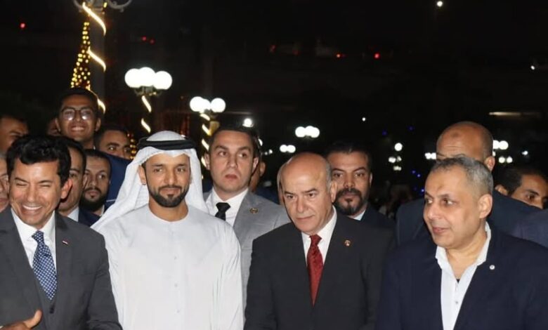 وزير الرياضة المصرى و الاماراتى يتفقدان مركز التنمية الشبابية بالجزيرة 1 وزير الرياضة المصرى و الاماراتى يتفقدان مركز التنمية الشبابية بالجزيرة