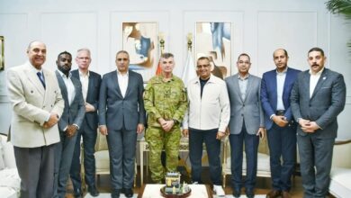محافظ جنوب سيناء يستقبل رئيس جهاز الاتصال و مدير عام القوة متعددة الجنسيات والوفد المرافق لهما