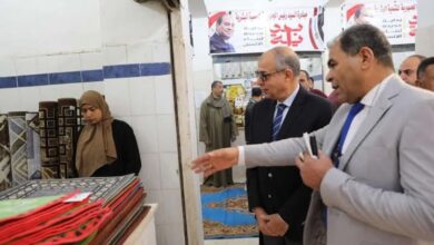 محافظ المنيا يفتتح سوق اليوم الواحد بمنطقة أبو هلال ضمن مبادرة " بداية "