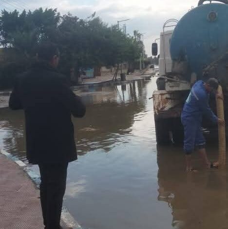 الدقهلية: استمرار التعامل الفوري مع آثار الطقس السيئ بعد سقوط الأمطار