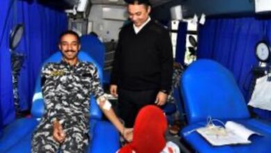 أمن أسيوط ينظم حملة للتبرع بالدم بمشاركة رجال الشرطة  