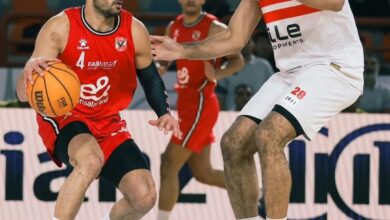 الاهلى والزمالك في إياب نصف نهائى مرتبط السلة 
