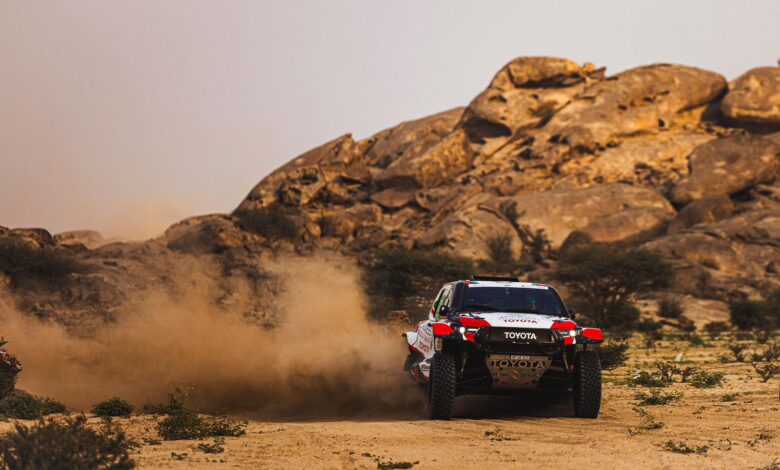 الراجحي والمغيرة والتويجري يحققون الفوز في المرحلة الاستعراضية من رالي جدة تيوتا 1 الراجحي والمغيرة والتويجري يحققون الفوز في المرحلة الاستعراضية من رالي جدة تيوتا