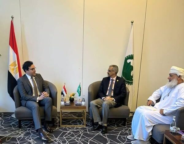 وزير الثقافة يلتقي مدير منظمة "الألكسو" ضمن مشاركته بالدورة 24 لمؤتمر الوزراء المسؤولين الشؤون الثقافية 1 وزير الثقافة يلتقي مدير منظمة "الألكسو" ضمن مشاركته بالدورة 24 لمؤتمر الوزراء المسؤولين الشؤون الثقافية