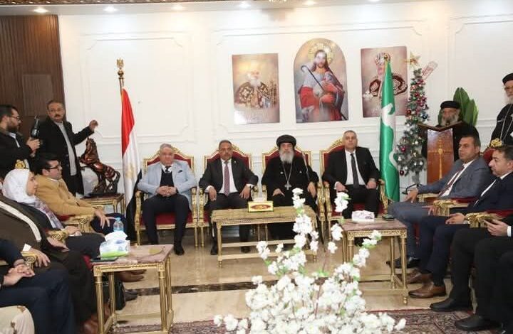 محافظ الشرقية يزور مطرانية فاقوس لتهنئة الأخوة المسيحيين بعيد الميلاد 1 محافظ الشرقية يزور مطرانية فاقوس لتهنئة الأخوة المسيحيين بعيد الميلاد
