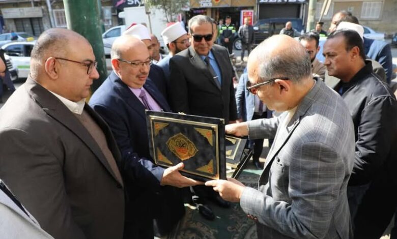 محافظ المنيا يفتتح مسجد النور بأرض سلطان ويؤدي صلاة الجمعة 1 محافظ المنيا يفتتح مسجد النور بأرض سلطان ويؤدي صلاة الجمعة