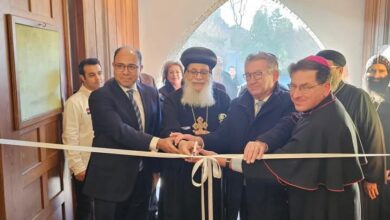 سفير مصر فى بلجيكا يشارك فى افتتاح الكنيسة القبطية الجديدة فى مدينة بروج 
