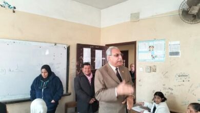 مدير التربيةو التعليم القليوبية يتابع سير امتحانات النقل بمدارس 