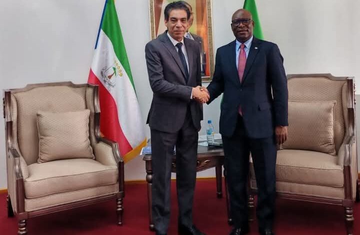 سفير مصر في مالابو يلتقي بوزير خارجية غينيا الاستوائية 1 سفير مصر في مالابو يلتقي بوزير خارجية غينيا الاستوائية