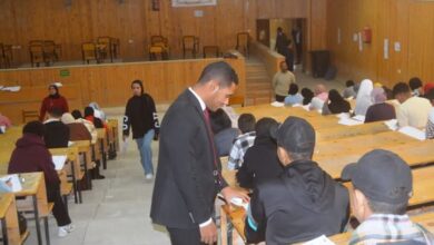 انتهاء امتحانات الفصل الدراسى الأول بكلية الحقوق بقنا