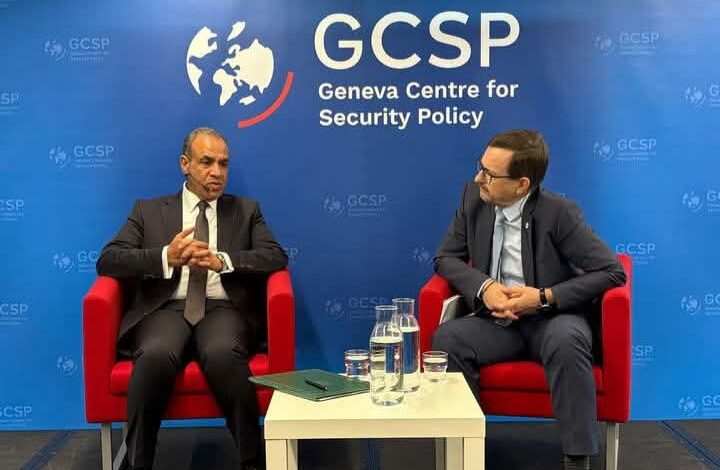 وزير الخارجية يشارك في جلسة حوارية بمركز جنيف للسياسات الأمنية 1 وزير الخارجية يشارك في جلسة حوارية بمركز جنيف للسياسات الأمنية