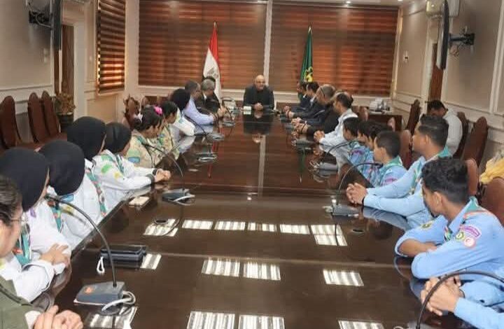 محافظ القليوبية يكرم طلائع مركز شباب منطي لفوزهم بالمركز الأول في الكشافة 1 محافظ القليوبية يكرم طلائع مركز شباب منطي لفوزهم بالمركز الأول في الكشافة