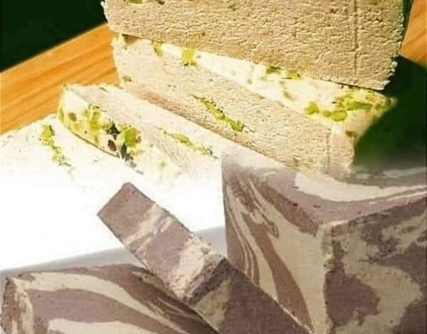 طريقة عمل الحلاوة الطحينية السريعة التحضير سادة وبالشوكولاتة 1 طريقة عمل الحلاوة الطحينية السريعة التحضير سادة وبالشوكولاتة