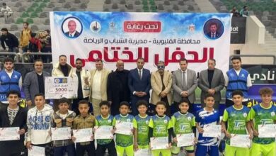 مدير عام الشباب والرياضة بالقليوبية يشهد ختام دوري أكاديميات كرة القدم