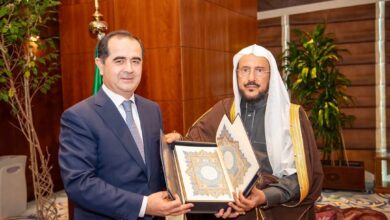 وزير الشؤون الإسلامية يستقبل سفير جمهورية طاجاكستان لدى المملكة