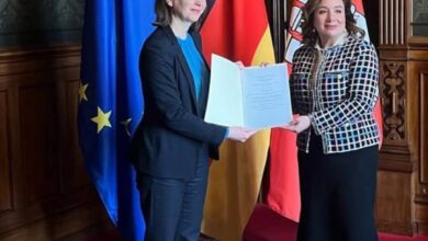 مراسم اعتماد قنصل عام جمهورية مصر العربية في هامبورج وشمال المانيا