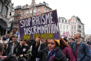 احتجاجات في بروكسل ضد العنصرية المتزايدة في بلجيكا والاتحاد الأوروبي