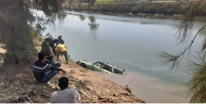 مصرع شخصين وإصابة آخرين في انقلاب سيارة داخل ترعة بقرية الشيخية بقنا 1 مصرع شخصين وإصابة آخرين في انقلاب سيارة داخل ترعة بقرية الشيخية بقنا