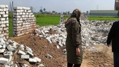محافظة القليوبية: إزالة فورية لحالة تعدي بناء مخالف بالوحدة المحلية بشلقان