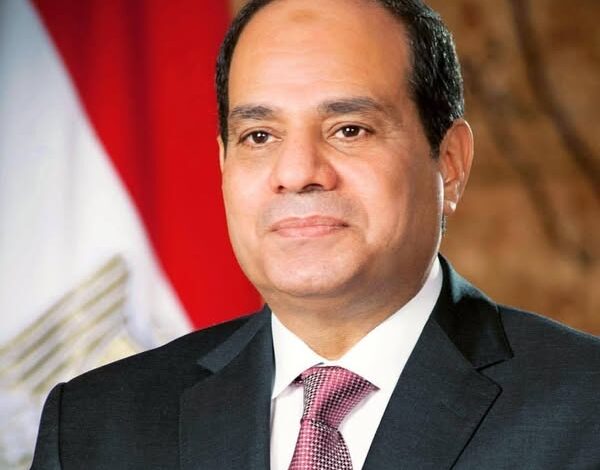 الرئيس السيسى يهنئ منتخب مصر لسلاح السيف على تحقيق الميدالية الذهبية
