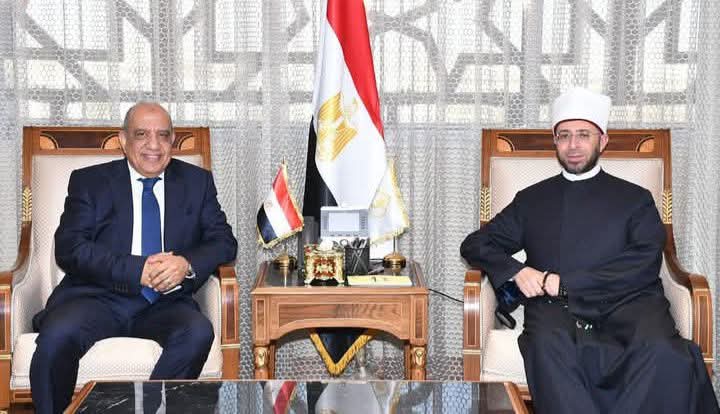 وزير الأوقاف يستقبل وزير الكهرباء بمقر الوزارة بالعاصمة الإدارية الجديدة 1 وزير الأوقاف يستقبل وزير الكهرباء بمقر الوزارة بالعاصمة الإدارية الجديدة