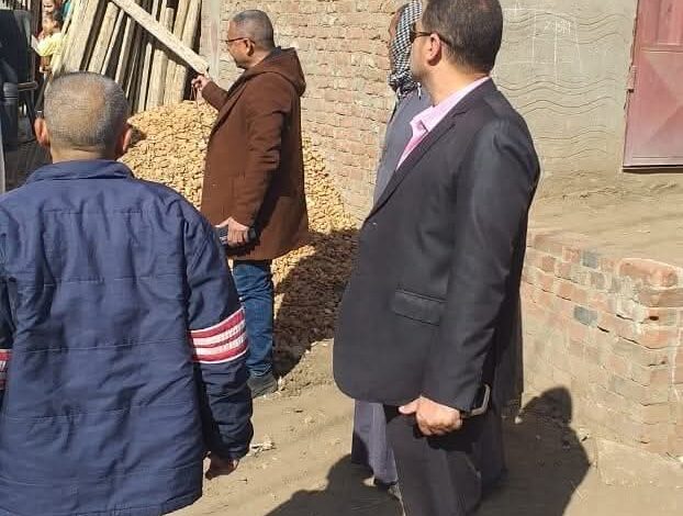 محافظة القليوبية: إيقاف أعمال حالة تعدي بقطاع الوحدة المحليه بالمنيرة