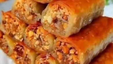 طريقة عمل اصابع الجلاش بالمكسرات