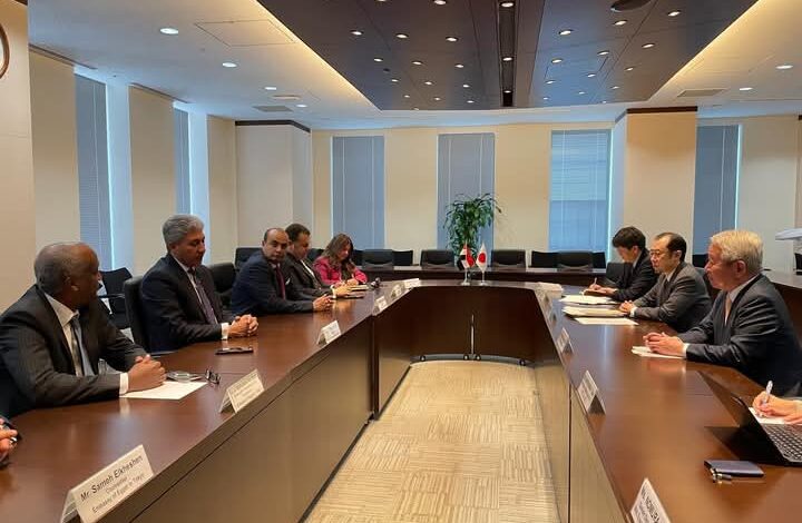 وزير السياحة يلتقي رئيس هيئة التعاون الدولي اليابانية (JICA) ومديري الهيئة في الشرق الأوسط وأوروبا ومصر