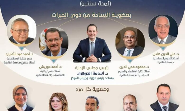 رئيس الوزراء يصدر قرارًا بتشكيل مجلس إدارة مركز المعلومات ودعم اتخاذ القرار لتعزيز كفاءته 1 رئيس الوزراء يصدر قرارًا بتشكيل مجلس إدارة مركز المعلومات ودعم اتخاذ القرار لتعزيز كفاءته