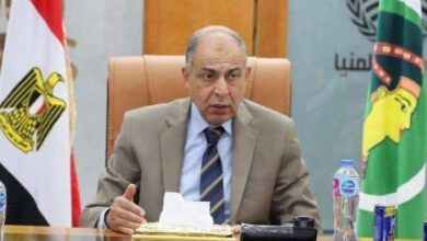 محافظ المنيا : إعادة فتح طريق الكورنيش عقب الانتهاء من إصلاح هبوط أرضى