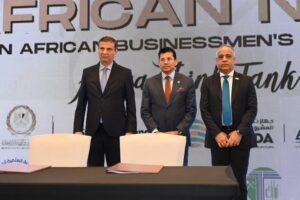 وزير الزراعة يتحدث أمام مؤتمر جمعية رجال الأعمال المصريين الأفارقة 