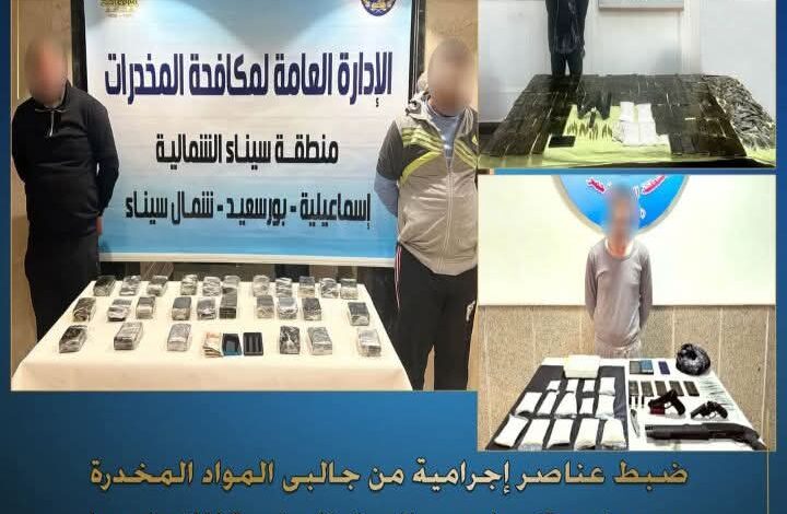 استمرارا لجهود الادارة العامة لمكافحة المخدرات   وضبط العناصر الإجرامية في المحافظات 