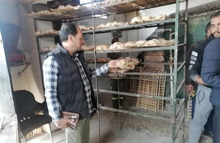 حملات تموينية مكبرة لمتابعة المخابز بالشقر بكفر شكر