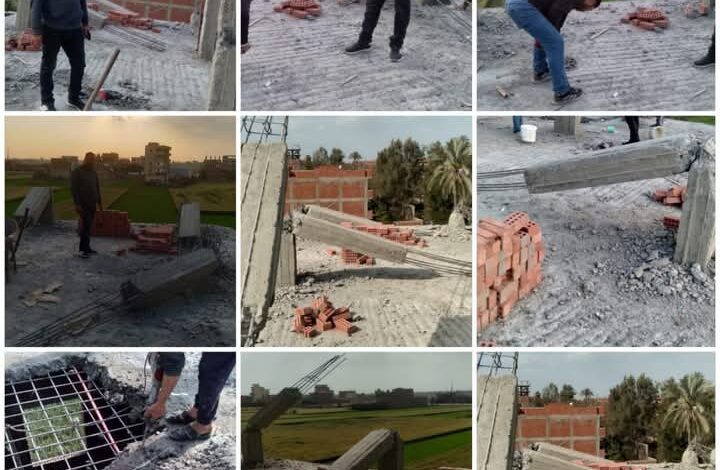 تنفيذ إزالات لتعديات بالبناء المخالف بالوحدات المحلية ببهنباى وبردين بالزقازيق 1 تنفيذ إزالات لتعديات بالبناء المخالف بالوحدات المحلية ببهنباى وبردين بالزقازيق
